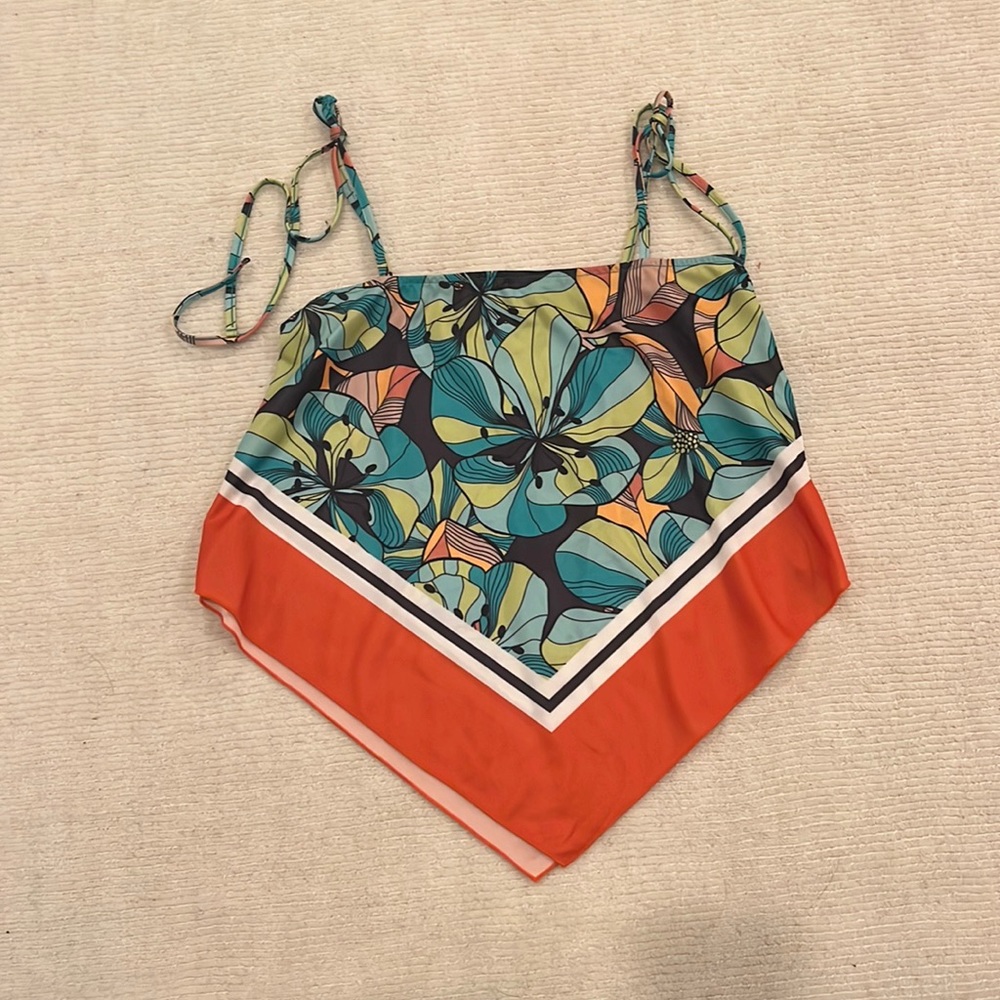 tropical ZARA top💚